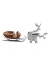 Namb Holiday Miniature Sleigh With Reindeer Set