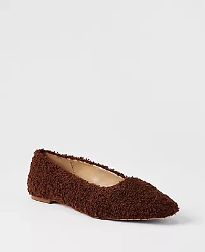 ANN TAYLOR SHERPA BALLET FLATS 572585