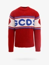 Gcds Tape Logo Sweater In Red