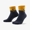 Nike Everyday Plus Cushioned Training Ankle Socks In Thunder Blue,university Gold,university Gold