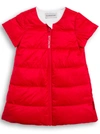 MONCLER RED PADDED NYLON DRESS,2G501105304845G