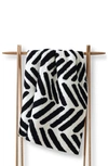 Sunday Citizen Tulum Throw Blanket In Black - Off White