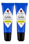 Jack Black Intense Therapy Lip Balm Spf 25 Duo In Pineapple Mint