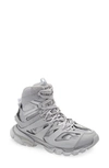 Balenciaga Track Hike Faux Fur-lined Sneakers In Light Grey