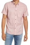 Faherty X B.yellowtail Short Sleeve Button-down Shirt In Crow Camp Rose