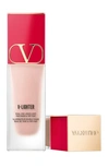 Valentino V-lighter Illuminating Face Primer And Highlighter With Hyaluronic Acid Rosa 25 ml