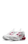 Nike Air Zoom Fire Running Shoe In White/ Red/ Silver