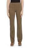 Lyssé Houndstooth Jacquard Flare Leggings In Autumn Check