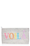 JUDITH LEIBER VOILA CRYSTAL EMBELLISHED POUCH,H239001
