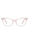 Diff Jade 54mm Cat Eye Optical Glasses In Coquille/ Clear