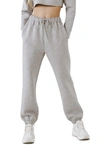 Grey Lab Drawstring Joggers In Light Heather Grey
