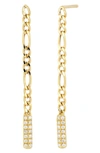 Bony Levy Varda Diamond Linear Drop Earrings In 18k Yellow Gold