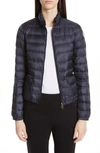 Moncler Lans Down Puffer Jacket In Navy