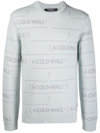 A-cold-wall* Chain Jacquard Knit Sweater In Grey