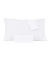 JESSICA SANDERS WASHED MICROFIBER SOLID 4 PC. SHEET SET, QUEEN BEDDING