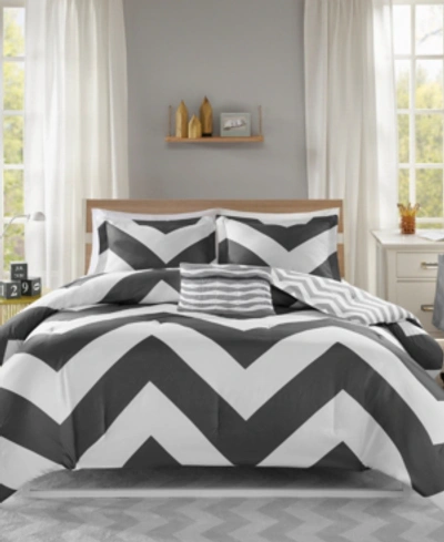 Mi Zone Libra Reversible 3-pc. Twin/twin Xl Comforter Set Bedding In Black