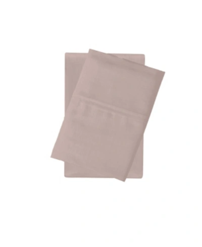 Vince Camuto Home Vince Camuto 400 Thread Count Percale Pillowcase Pair, Standard In Pink