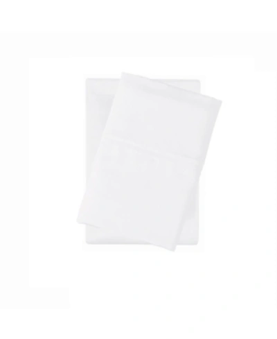 Vince Camuto Home Vince Camuto 400 Thread Count Percale Pillowcase Pair, Standard In White