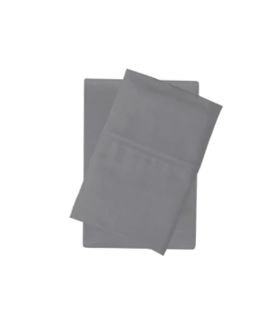 Vince Camuto Home Vince Camuto 400 Thread Count Percale Pillowcase Pair, Standard In Gray