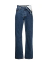 Y/PROJECT HIGH-WAISTED STRAIGHT-LEG JEANS,17068995