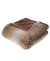 Happycare Textiles Luxury Warm Elegant Cozy Throw, 60" X 50" In Brown