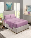 Nestl Bedding Premier Collection Deep Pocket 4 Piece Bed Sheet Set, Full Xl Bedding In Pastel Purple