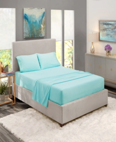 Nestl Bedding Premier Collection Deep Pocket 4 Piece Bed Sheet Set, California King In Aqua