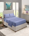 Nestl Bedding Premier Collection Deep Pocket 4 Piece Bed Sheet Set, King Bedding In Steel Blue