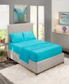 Nestl Bedding Premier Collection Deep Pocket 4 Piece Sheet Set, Queen In Beach Blue