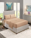 Nestl Bedding Premier Collection Deep Pocket 4 Piece Bed Sheet Set, Queen Bedding In Taupe
