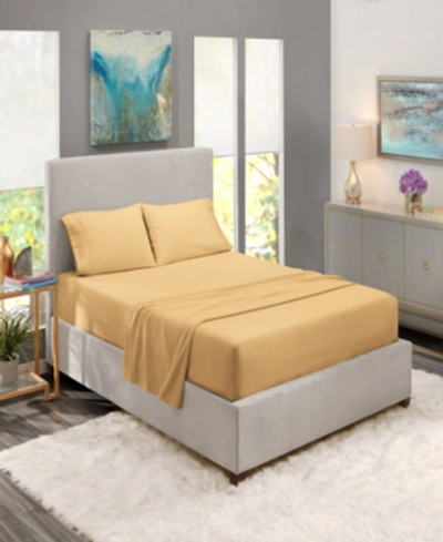 Nestl Bedding Premier Collection Deep Pocket 4 Piece Sheet Set, Full Xl In Camel Gold
