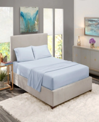 Nestl Bedding Premier Collection Deep Pocket 4 Piece Bed Sheet Set, Full Xl In Ice Blue