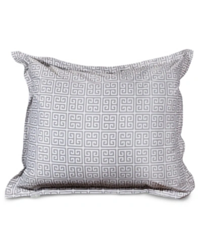 Majestic Home Goods Extra Large Decorative Floor Pillow, 44" X 54" In Light Gray