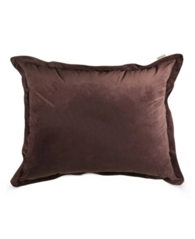 Majestic Home Goods Extra Large Decorative Floor Pillow, 44" X 54" In Dark Brown