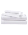 Eddie Bauer Solid 100% Cotton Brushed Flannel 4-pc. Sheet Set, Queen In White
