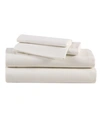 Eddie Bauer Solid 100% Cotton Flannel 4-piece Sheet Set, Full In Ivory