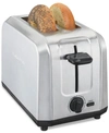 HAMILTON BEACH BRUSHED STAINLESS STEEL 2-SLICE TOASTER