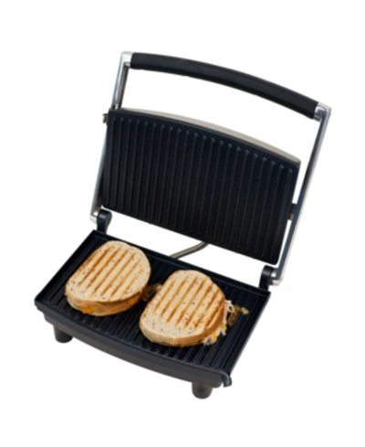 Chef Buddy Panini Press Grill And Gourmet Sandwich Maker In Black