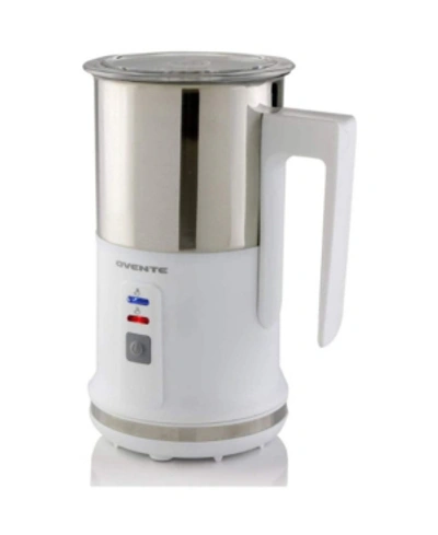 Ovente Electric Milk Frother And Steamer In White