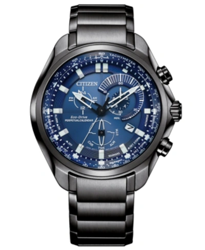 Citizen Men's Chronograph Eco-drive Sport Luxury Gray-tone Stainless Steel Bracelet Watch 43mm