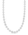 Sterling Forever Women's Mini Round Disk Chain Necklace In Silver-tone