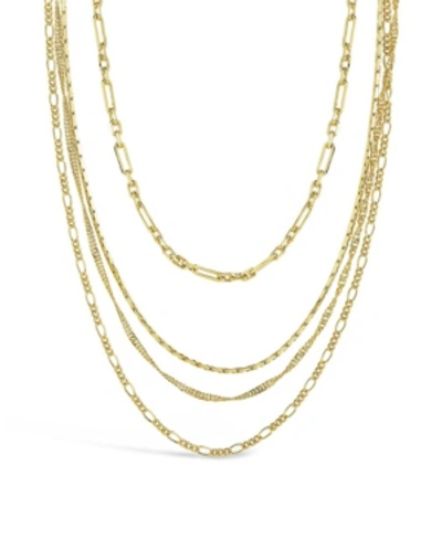 STERLING FOREVER WOMEN'S MULTI CHAIN LAYERED NECKLACE