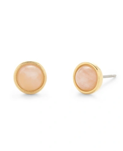 Brook & York 14k Gold Plated Nola Rose Quartz Gemstone Earrings