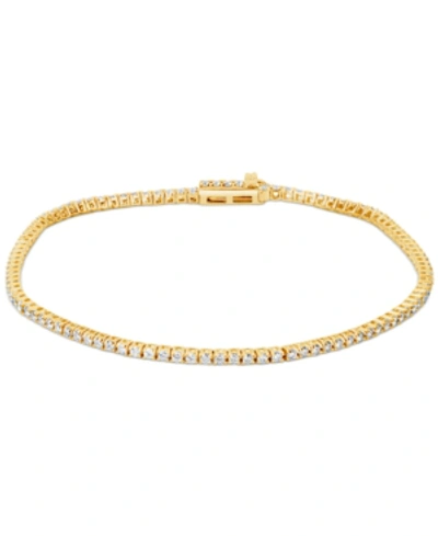 Macy's Diamond Tennis Bracelet (1 Ct. T.w.) In 14k Gold In Yellow Gold