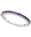Macy's Amethyst Stack Ring (3/8 Ct. T.w.) In Sterling Silver (also In Additional Gemstones) In Amethyst