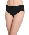 Jockey Smooth And Shine Seamfree Heathered Hipster Underwear 2187, Available In Extended Sizes In Black Solid