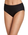 Jockey Smooth And Shine Seamfree Heathered Hipster Underwear 2187, Available In Extended Sizes In Black Solid
