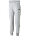 Puma Women's Ess+ Embroidered Drawcord Wide-leg Sweatpants In Gray
