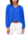 Vince Camuto Keyhole Peasant Blouse In Santorini
