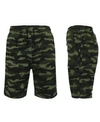 Galaxy By Harvic Women's Loose Fit Long Side Zipper Pocket Bermuda Shorts In Woodland Camo